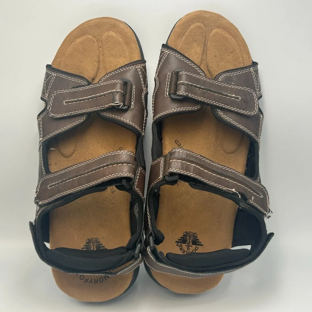 DOCKERS‎ Newpage Mens 12 Outdoor Sport Sandals Memory Foam Comfort Walking Brown